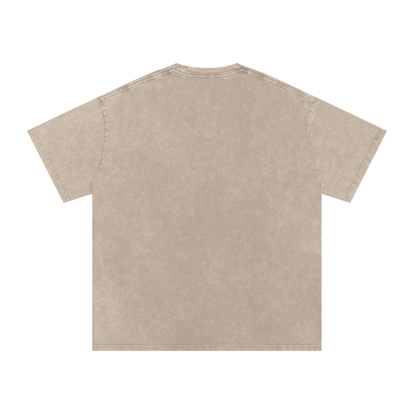 "Mentality" Snow Washed Oversized Cotton T-Shirt