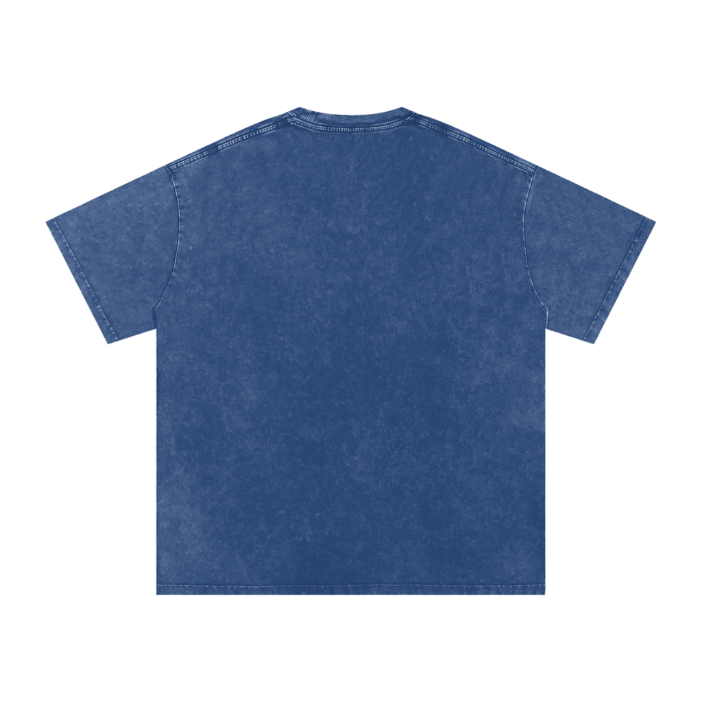 "Mentality" Snow Washed Oversized Cotton T-Shirt
