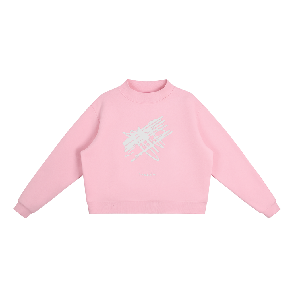 Women's Freedom Mock-Neck Crew Sweatshirt
