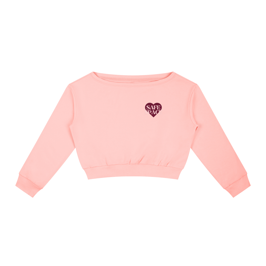Women's Off-Shoulder "Safe Space" Sweatshirt