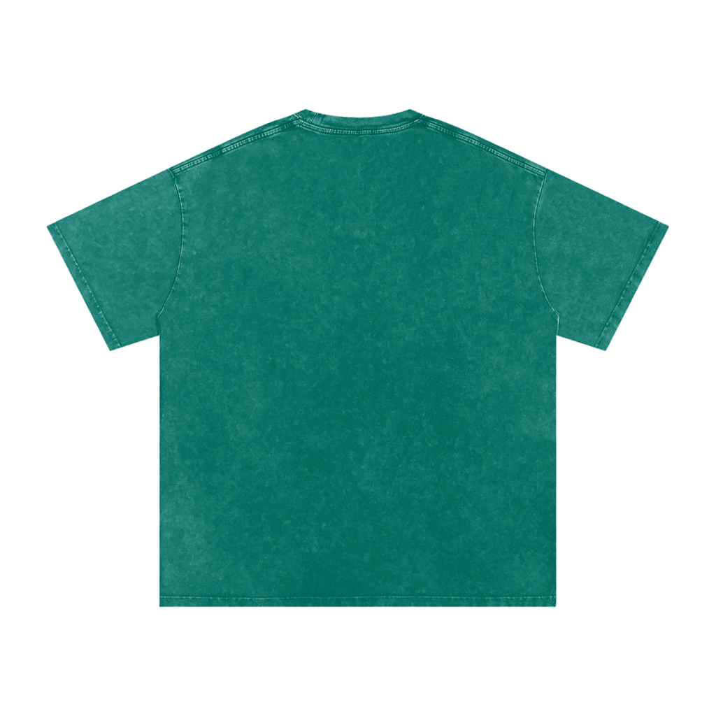 "Mentality" Snow Washed Oversized Cotton T-Shirt