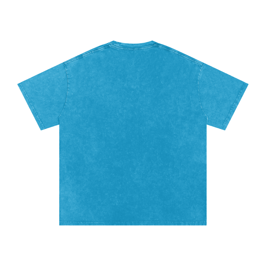 "Mentality" Snow Washed Oversized Cotton T-Shirt