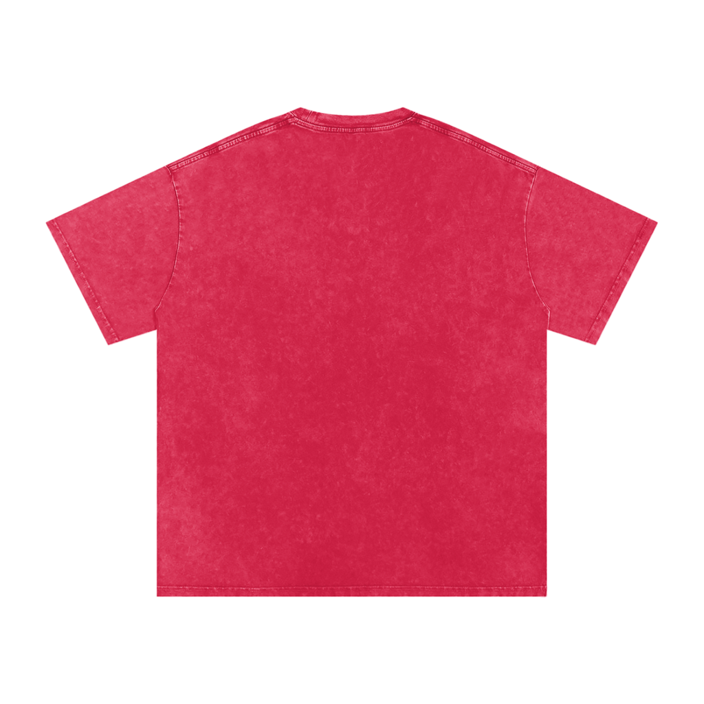 "Mentality" Snow Washed Oversized Cotton T-Shirt
