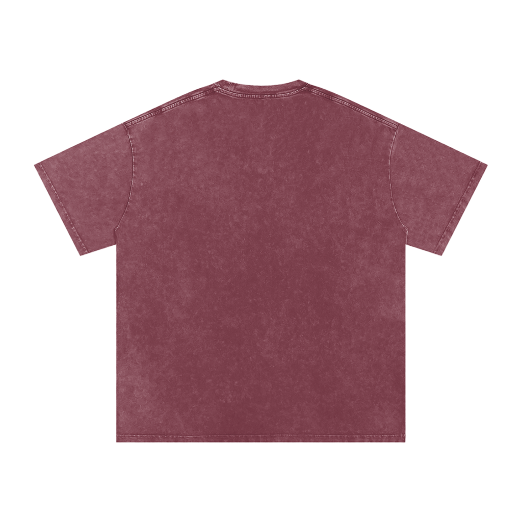 "Mentality" Snow Washed Oversized Cotton T-Shirt