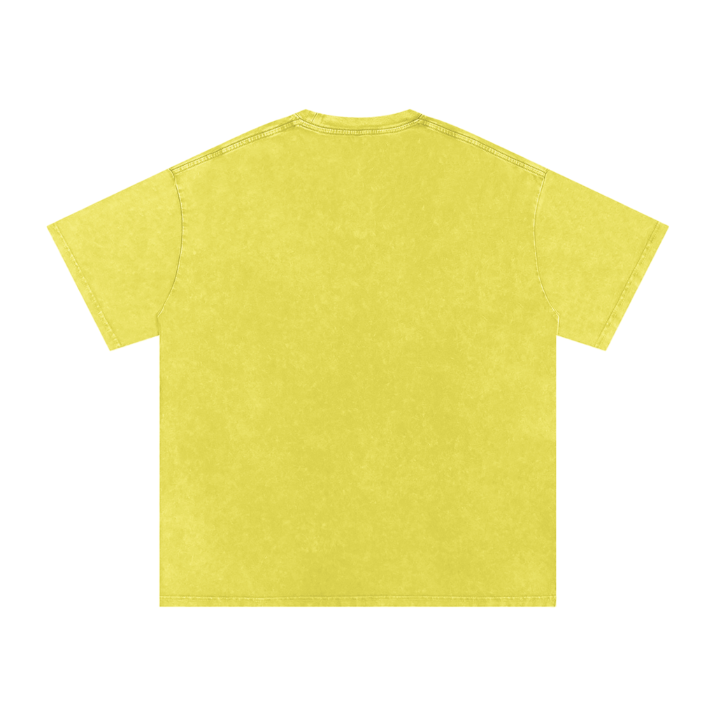 "Mentality" Snow Washed Oversized Cotton T-Shirt