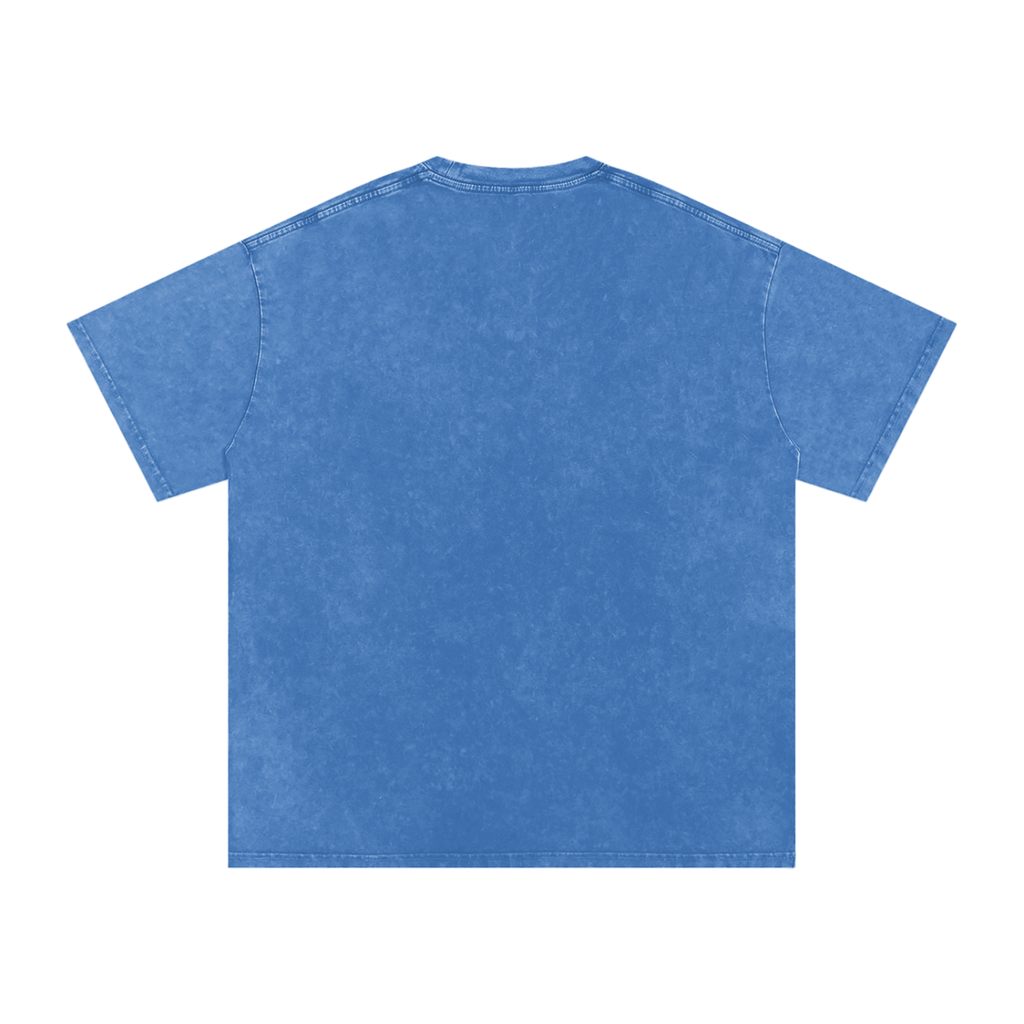 "Mentality" Snow Washed Oversized Cotton T-Shirt