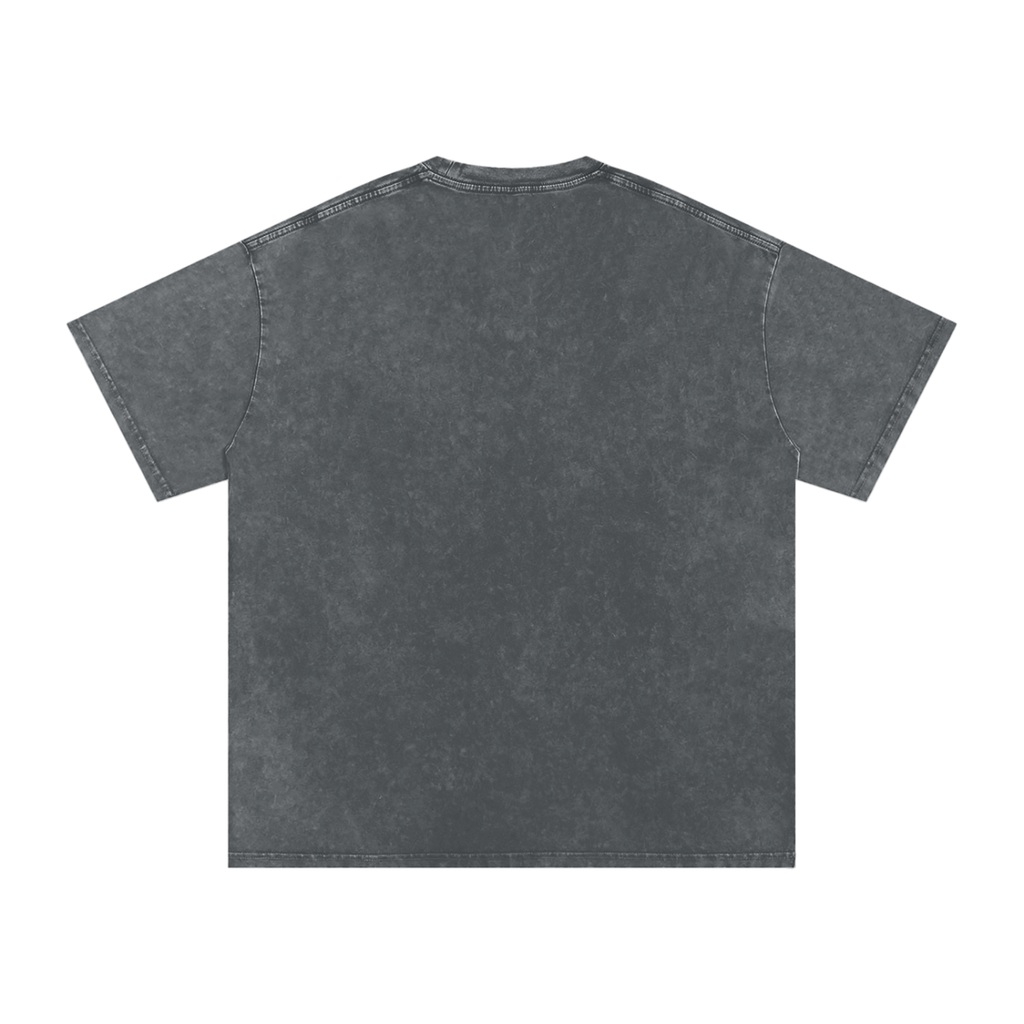 "Mentality" Snow Washed Oversized Cotton T-Shirt