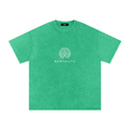 "Mentality" Snow Washed Oversized Cotton T-Shirt