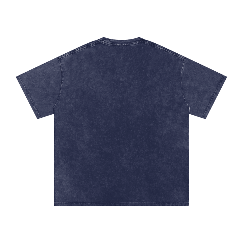 "Mentality" Snow Washed Oversized Cotton T-Shirt