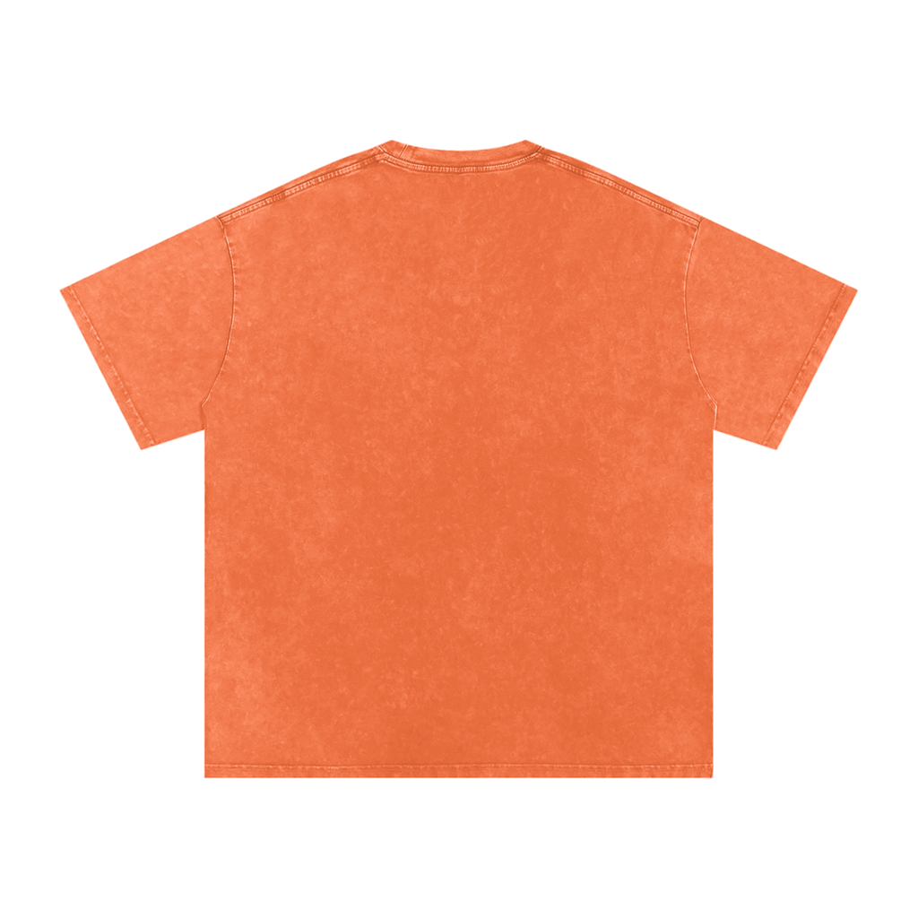 "Mentality" Snow Washed Oversized Cotton T-Shirt
